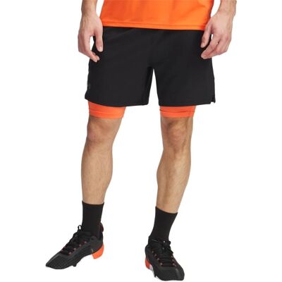 Shorts Homme Under Armour Woven 2-in-1 noir - Publicité Shorts Homme Under Armour Woven 2-in-1 noir - Publicité