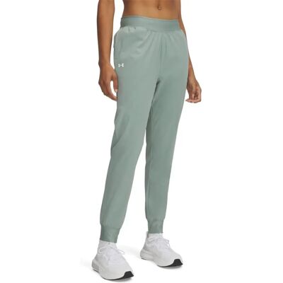Pantalons de sport femme - Under Armour - Taille haute Wvn Pnt - Vert silice - Publicité Pantalons de sport femme - Under Armour - Taille haute Wvn Pnt - Vert silice - Publicité
