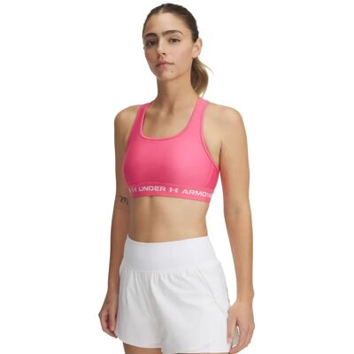 Soutien-gorge de sport Under Armour Crossback - Rose / Blanc - Soutien-gorge - Publicité Soutien-gorge de sport Under Armour Crossback - Rose / Blanc - Soutien-gorge - Publicité