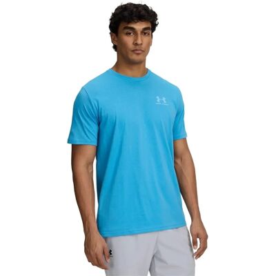 Under Armour Sportstyle Left Chest T-Shirt - Ether Blauw/Wit - Heren Under Armour Sportstyle Left Chest T-Shirt - Ether Blauw/Wit - Heren