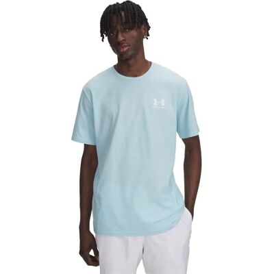 Under Armour Sportstyle Linker Borst T-Shirt - Lichtblauw - T-Shirt Under Armour Sportstyle Linker Borst T-Shirt - Lichtblauw - T-Shirt