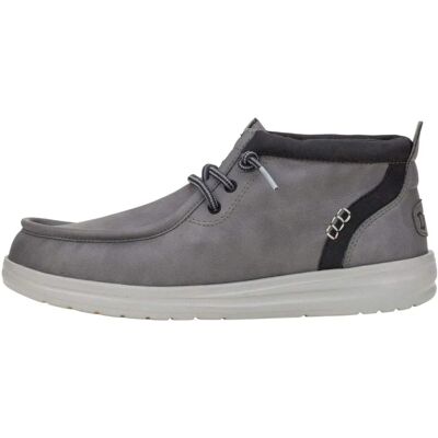 HeyDude Wally Mid Classic Szare Casual Buty - Trainers HeyDude Wally Mid Classic Szare Casual Buty - Trainers