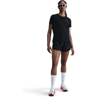 Nike Tempo Dames T-Shirt Zwart/Reflecterend Zilver Nike Tempo Dames T-Shirt Zwart/Reflecterend Zilver