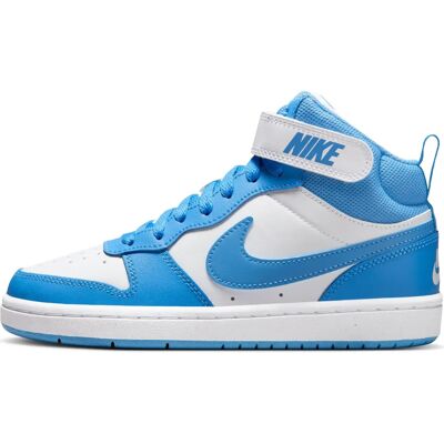 Nike Court Borough Mid 2 - Unisex - WEISS/ BLAU BEYOND Turnschuhe Nike Court Borough Mid 2 - Unisex - WEISS/ BLAU BEYOND Turnschuhe