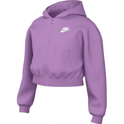 Nike Fuchsia/White Kinder Kapuzensweat mit Reißverschluss - Sportswear - S Nike Fuchsia/White Kinder Kapuzensweat mit Reißverschluss - Sportswear - S