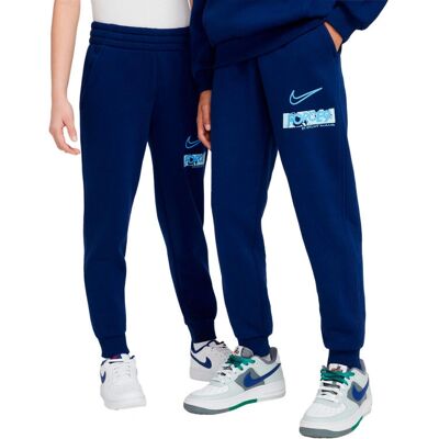 Pantaloni unisex Nike Haaland Club din jerseu de bumbac - Albastru Pantaloni unisex Nike Haaland Club din jerseu de bumbac - Albastru