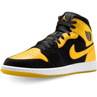 Air Jordan 1 Mid - Leder,Hoher Schaft,Schwarz - Sneakers Air Jordan 1 Mid - Leder,Hoher Schaft,Schwarz - Sneakers