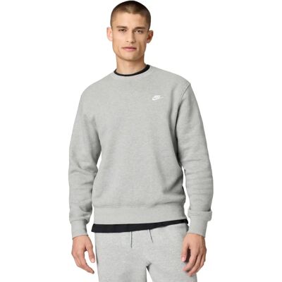 Nike Grau Modell Geborsteld Fleece Sweatshirt Nike Grau Modell Geborsteld Fleece Sweatshirt