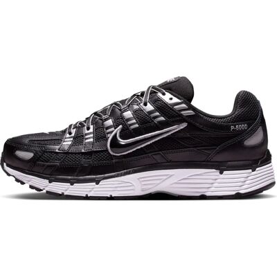 Nike P-6000 Black/White-Metallic Silver Sneakers - Shoes Nike P-6000 Black/White-Metallic Silver Sneakers - Shoes