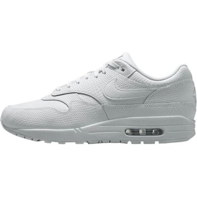 Nike Air Max 1 Prem Blanc/Blanc-White-Platinium - Baskets - Publicité Nike Air Max 1 Prem Blanc/Blanc-White-Platinium - Baskets - Publicité