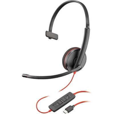 NOBU JAPAN Poly Przewodowe Słuchawki Blackwire 3210 z redukcją hałasu - Słuchawki NOBU JAPAN Poly Przewodowe Słuchawki Blackwire 3210 z redukcją hałasu - Słuchawki