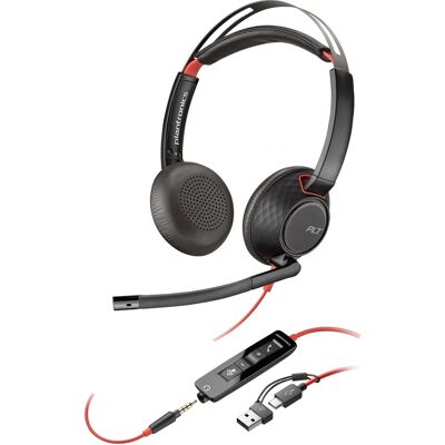 Casque Poly Blackwire 5220 - Microphone à Réduction de Bruit - Filaire Casque Poly Blackwire 5220 - Microphone à Réduction de Bruit - Filaire