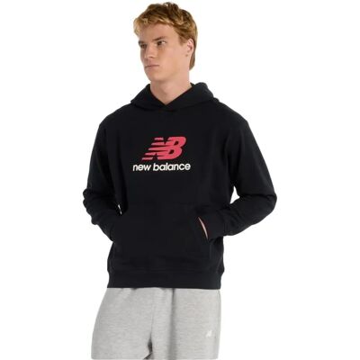 New Balance - French Terry Logo Hoodie - Hanorac - Negru - XL New Balance - French Terry Logo Hoodie - Hanorac - Negru - XL