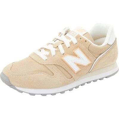 New Balance WL373V2 Senfgelbe Leder-Trainer - Sneaker New Balance WL373V2 Senfgelbe Leder-Trainer - Sneaker