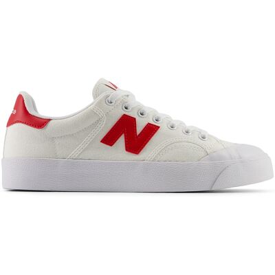 Baskets New Balance 100 Blanc/Rouge Équipe Unisexe - Publicité Baskets New Balance 100 Blanc/Rouge Équipe Unisexe - Publicité