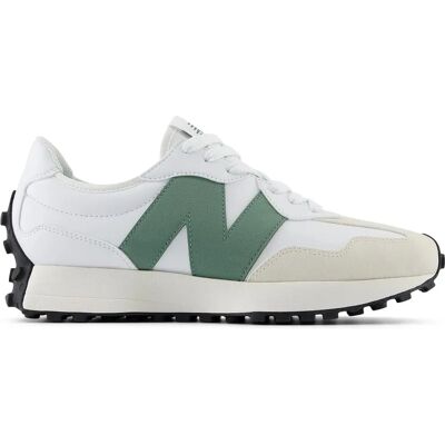 Zapatillas de Cuero New Balance 327 - Blanco/Verde - Calzado Deportivo Zapatillas de Cuero New Balance 327 - Blanco/Verde - Calzado Deportivo