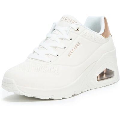 Skechers Uno Wedge Blanc - Chaussures - Publicité Skechers Uno Wedge Blanc - Chaussures - Publicité