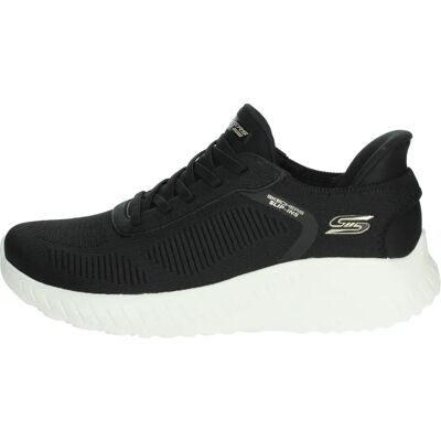 Skechers BOBS SPORT SQUAD Schwarz - Legere Vegane Sneaker Skechers BOBS SPORT SQUAD Schwarz - Legere Vegane Sneaker