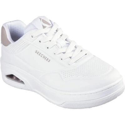 Skechers Damen Uno Court Fast Break Luftgekühlte Memory Foam Turnschuhe - Schuhe Skechers Damen Uno Court Fast Break Luftgekühlte Memory Foam Turnschuhe - Schuhe