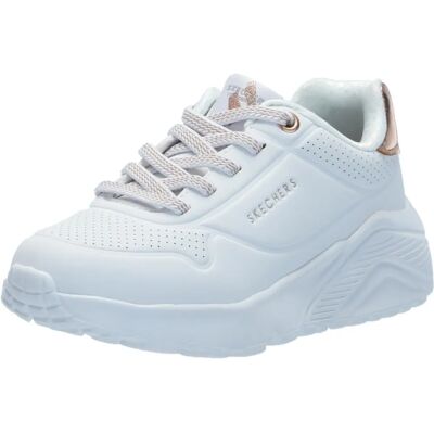 Skechers Weiß Uno Lite Metallic Mode Turnschuhe - Turnschuhe Skechers Weiß Uno Lite Metallic Mode Turnschuhe - Turnschuhe