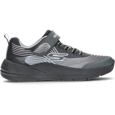 Skechers Jungen Microspec Advance Schwarz/Silber Sportschuhe - Größe 13 Skechers Jungen Microspec Advance Schwarz/Silber Sportschuhe - Größe 13