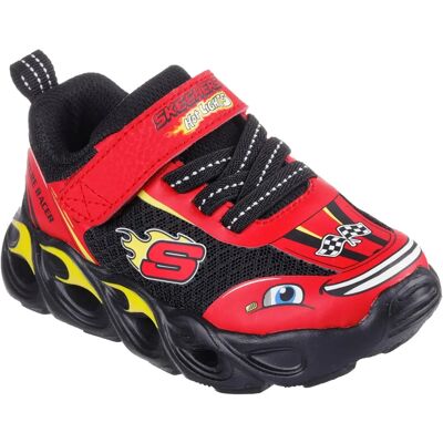 Baskets Skechers Enfants Rouge/Noir - 24 - Lumières LED - Publicité Baskets Skechers Enfants Rouge/Noir - 24 - Lumières LED - Publicité