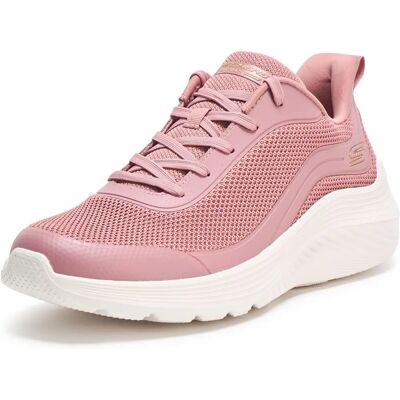 Skechers Bobs Squad Waves Still Wading Rose Sneakers - Sporty Women's Shoe Skechers Bobs Squad Waves Still Wading Rose Sneakers - Sporty Women's Shoe