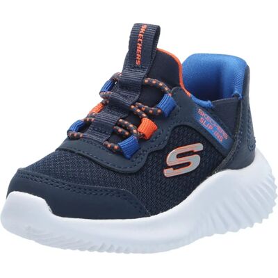 Skechers Dziecięce Slip-ins Bounder - Brisk-Burst - Granatowy/Niebieski - Buty dziecięce Skechers Dziecięce Slip-ins Bounder - Brisk-Burst - Granatowy/Niebieski - Buty dziecięce