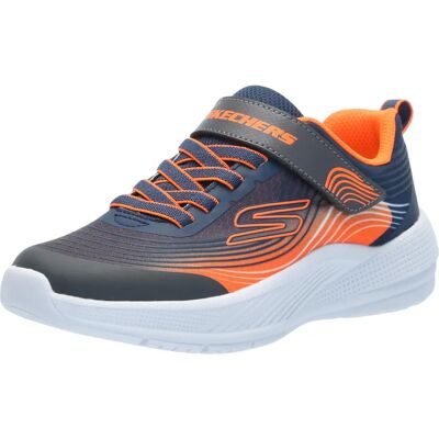 Basket Skechers Microspec Advance Léger pour Garçons - Marine/Orange - Publicité Basket Skechers Microspec Advance Léger pour Garçons - Marine/Orange - Publicité