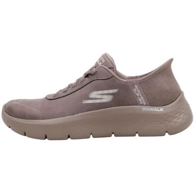 Skechers Braune Veganes Leder Slip-Ins Schuhe - Casual Slippers Skechers Braune Veganes Leder Slip-Ins Schuhe - Casual Slippers