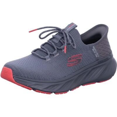 Skechers Edgeride Raygo Slip-Ons - Sneakers in Charcoal/Red Skechers Edgeride Raygo Slip-Ons - Sneakers in Charcoal/Red