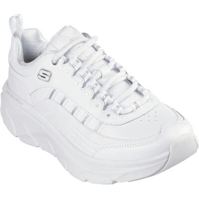Skechers Womens Leather & Textile Trainers - Casual Shoes Skechers Womens Leather & Textile Trainers - Casual Shoes