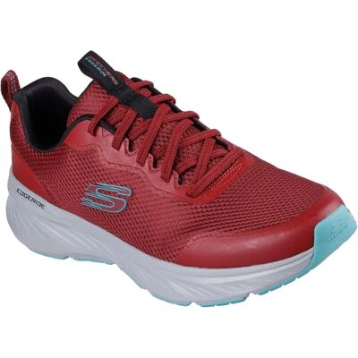 Skechers Edgeride Rekze Burgundy/Grey Mens Recycled Material Trainers Skechers Edgeride Rekze Burgundy/Grey Mens Recycled Material Trainers