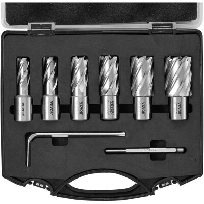 Vevor Juego de 6 Brocas Anulares - Acero 13-27mm - Duradero Vevor Juego de 6 Brocas Anulares - Acero 13-27mm - Duradero
