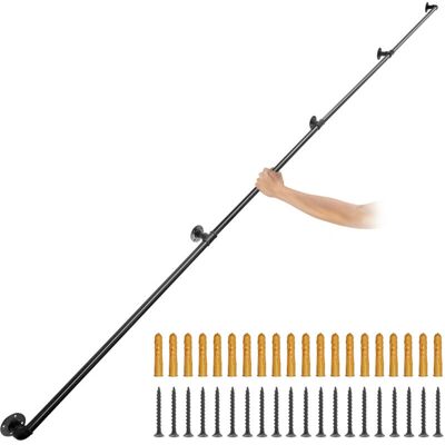 Vevor Pasamanos de Escalera 396 cm Montaje en Pared Acero Carbono Acabado Mate - Pasamanos Vevor Pasamanos de Escalera 396 cm Montaje en Pared Acero Carbono Acabado Mate - Pasamanos