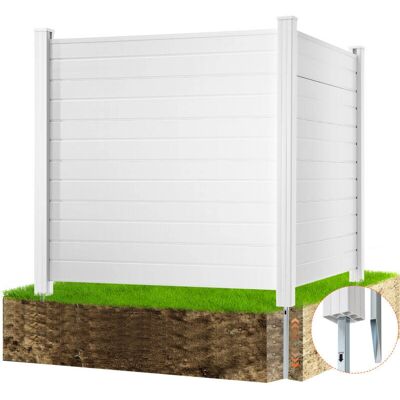 Mophorn - 1270x1270mm - 2-panel - Vinyl privacy fence - Vinyl privacy fence panels Mophorn - 1270x1270mm - 2-panel - Vinyl privacy fence - Vinyl privacy fence panels