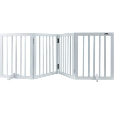 Vevor Porte pour Chiens Pliante Blanc - Barrière pour Animaux - Publicité Vevor Porte pour Chiens Pliante Blanc - Barrière pour Animaux - Publicité