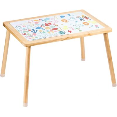 Table sensorielle Vevor pour tout-petits - Bois naturel, double face, intérieur/extérieur - Publicité Table sensorielle Vevor pour tout-petits - Bois naturel, double face, intérieur/extérieur - Publicité