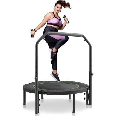 Vevor Mini Trampoline Pliable - Rebondisseur Fitness 40 Pouces - Hauteur Ajustable - Publicité Vevor Mini Trampoline Pliable - Rebondisseur Fitness 40 Pouces - Hauteur Ajustable - Publicité