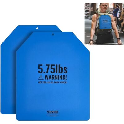 Vevor Gewichtswestenplatten - 5,75 lb Premium Stahl, Ergonomische Passform Vevor Gewichtswestenplatten - 5,75 lb Premium Stahl, Ergonomische Passform