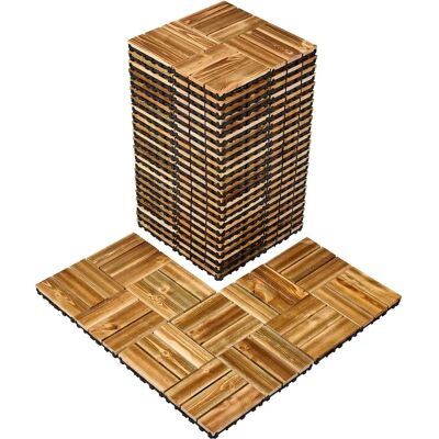 Vevor Interlocking Deck Fliesen aus Massivholz - 27er Pack - Wasserdichte 12x12 Terrassenboden Vevor Interlocking Deck Fliesen aus Massivholz - 27er Pack - Wasserdichte 12x12 Terrassenboden