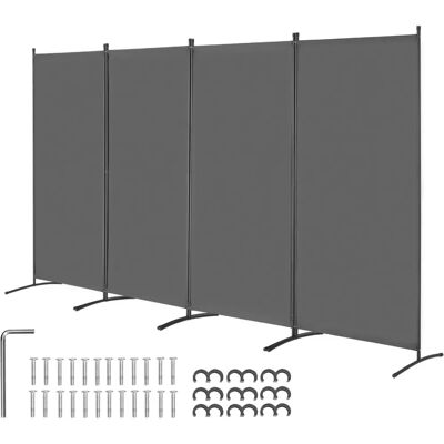 Vevor Diviseur de pièce - 4 panneaux Écran de confidentialité gris - Publicité Vevor Diviseur de pièce - 4 panneaux Écran de confidentialité gris - Publicité