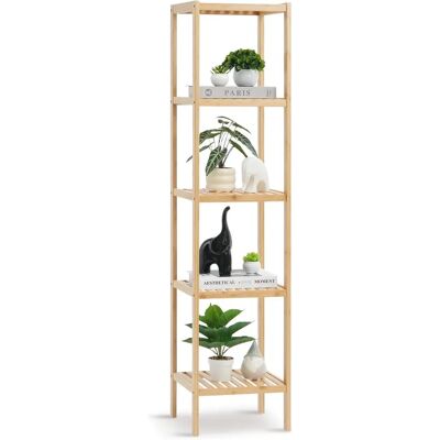 Vevor Vevor 5-Tier Bamboo Corner Shelf - Bookshelf Vevor Vevor 5-Tier Bamboo Corner Shelf - Bookshelf