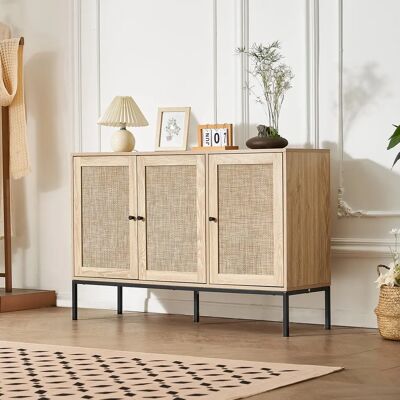 Armoire en rotin VEVOR - 1200x360x800mm avec 3 portes - Publicité Armoire en rotin VEVOR - 1200x360x800mm avec 3 portes - Publicité