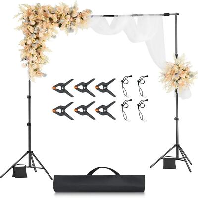 Kit de soporte para telón de fondo Vevor para fiestas y estudio de fotos Kit de soporte para telón de fondo Vevor para fiestas y estudio de fotos