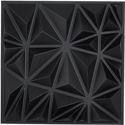 Vevor Paneles de Pared 3D - Pack de 33, Negro Mate, 11.81x11.81 pulg, 32 pies cuadrados Vevor Paneles de Pared 3D - Pack de 33, Negro Mate, 11.81x11.81 pulg, 32 pies cuadrados