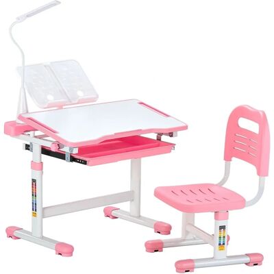 Vevor Kinder Schreibtisch und Stuhl Set Pink - Kinderfreundliches Ergonomisches Design Vevor Kinder Schreibtisch und Stuhl Set Pink - Kinderfreundliches Ergonomisches Design