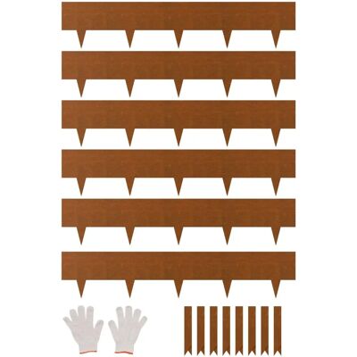 Vevor Terassireunus teräsmaisemaan - Säänkestävä ja esiruostunut metalli - 40x8 tuumaa Vevor Terassireunus teräsmaisemaan - Säänkestävä ja esiruostunut metalli - 40x8 tuumaa