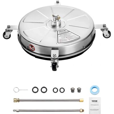Succebuy Pulitore superficie ad alta pressione in acciaio inossidabile 18" - 4000 PSI max. Succebuy Pulitore superficie ad alta pressione in acciaio inossidabile 18" - 4000 PSI max.