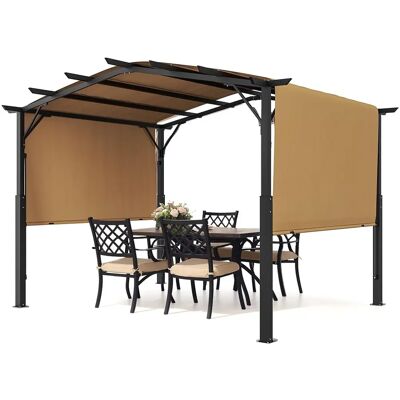 Vevor Pergola Arch Retractable Outdoor 3048x3048 Mm Metal Roof With Awning - Pergola Vevor Pergola Arch Retractable Outdoor 3048x3048 Mm Metal Roof With Awning - Pergola